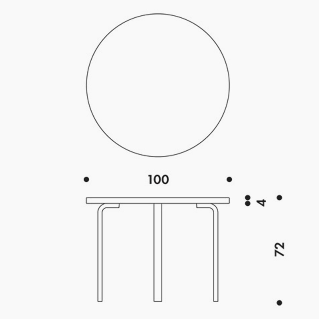 �ڥݥ��ȥ����ɥץ쥼��ȡ�artek ����ƥå� TABLE 90A �ۥ磻�ȥ�ߥ͡��� 100x100x72cm �ơ��֥� L��å� ���������������� �ե������ �̲�