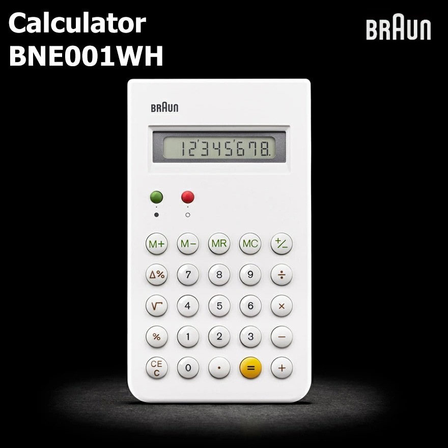 BRAUN ֥饦ۡET66 ǥBRAUN Calculator  BNE001 WH WHITE<br>ơʥ꡼/̲/ǥޡ/ڥӥ˼бʡۡRCP