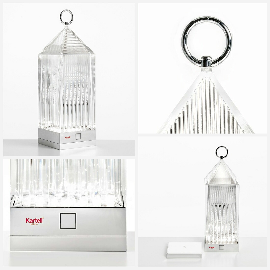 ��SALE�ۥ����ݥ��Բ� kartell ����ƥ� Lantern ��󥿥� �ơ��֥���� SFHL-K9335 �������ƥꥢ�Хåƥ꡼���ŷ� LED �����ȥɥ� ����ץ� �饤�� ����