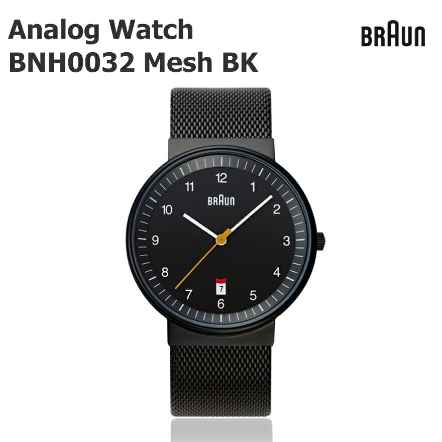 BRAUN �֥饦�� BRAUN Watch BNH0032 Mesh �֥�å�<br>�ӻ��� �����å� �ӥ��ͥ� ��� �̲� �ǥ�ޡ��� �������������