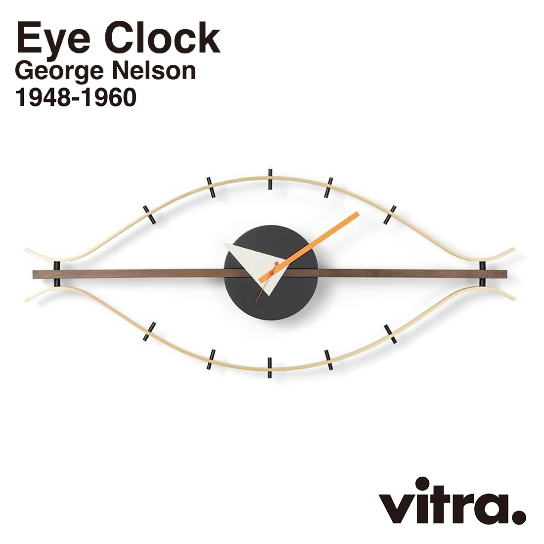 vitra ȥ Eye Clock å Wall Clocks 륯å GeorgeNelson 硼ͥ륽  ݻ ƥꥢ ̲ <br><br>硼ͥ륽󤬼ݤߥåɥ꡼Υǥħ륢Wall Clocks