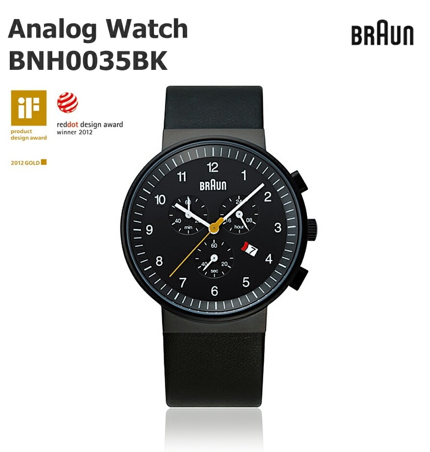 BRAUN �֥饦�� BRAUN watch BNH0035 �֥�å�<br>�ӻ��� �����å� �ӥ��ͥ� ��� �̲� �ǥ�ޡ��� �������������