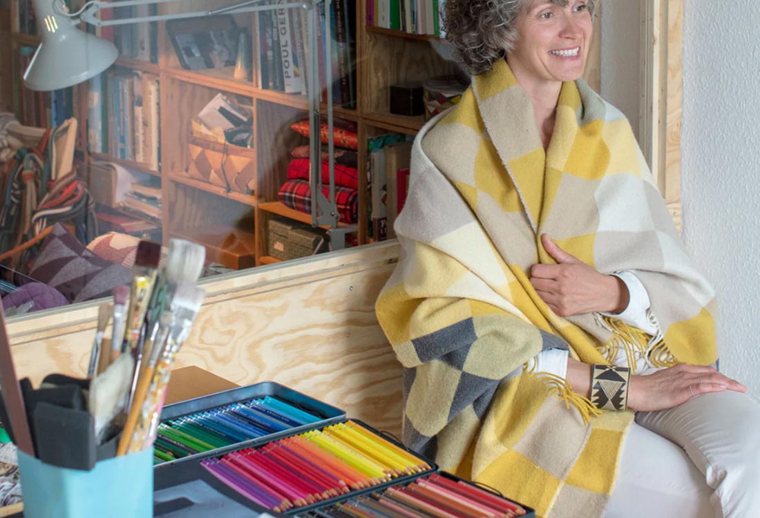 �ڥࡼ�ߥ󥹥ݥ󥸥磻�ץץ쥼��ȡ� Silkeborg Uldspinderi ���륱�ܡ�����ɥ��ԥ�ǥ� �ץ쥤��ӡ��ȥ��꡼�� ���������å� 130x190 cm �ƥ��ʡ���åĥ��� �֥�󥱥å� ������<br><br>�⥶�����Τ褦�ˤ���Ф��줿���������Υ��������å�