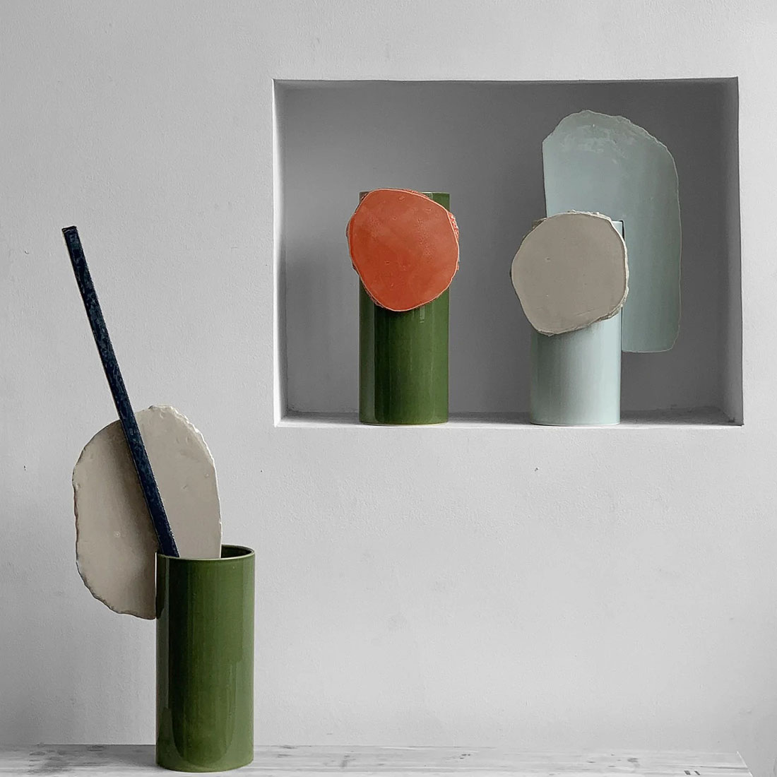 vitra �����ȥ� Vases Dcoupage �������� �ǥ��ѡ����� Ronan & Erwan Bouroullec ���ʥ�������󡦥֥��å� ����ƥꥢ ���� �̲� ������