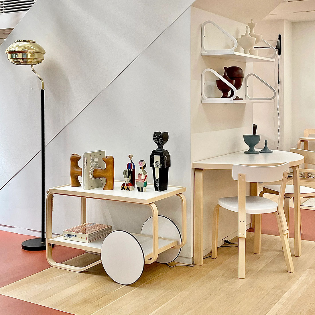 �ڥݥ��ȥ����ɥץ쥼��ȡ�artek ����ƥå� TABLE 95 �ۥ磻�ȥ�ߥ͡��� 120x60x72cm �ơ��֥� L��å� ���������������� �ե������ �̲�