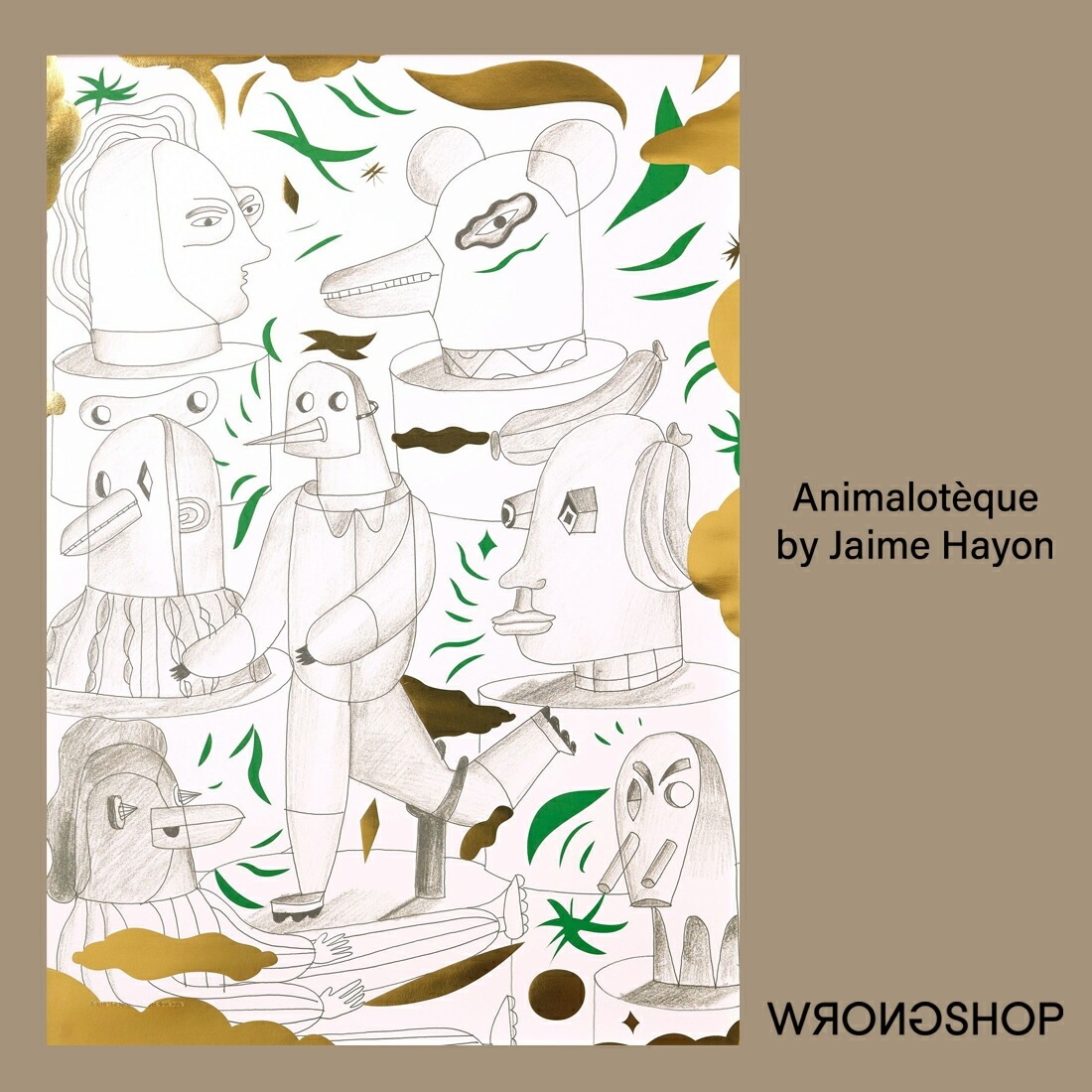 WRONGSHOP 󥰥å Jaime Hayon ϥᡦ Animalotque ˥ޥƥå ݥ ñ <br><br>Ūʥƥȡϥᡦ̥ŪԻ׵Ĥʥ