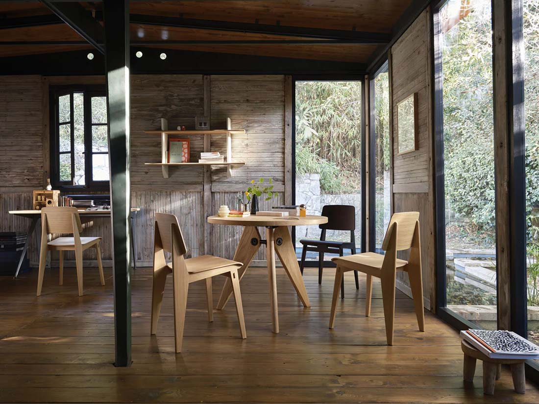 vitra �����ȥ� Gueridon ����ɥ� ����ꥫ�� ������ʥå� 1050mm Jean Prouve ����󡦥֥롼���� �ơ��֥� ��<br><br>����󡦥ץ롼�����ˤ�������Υơ��֥�