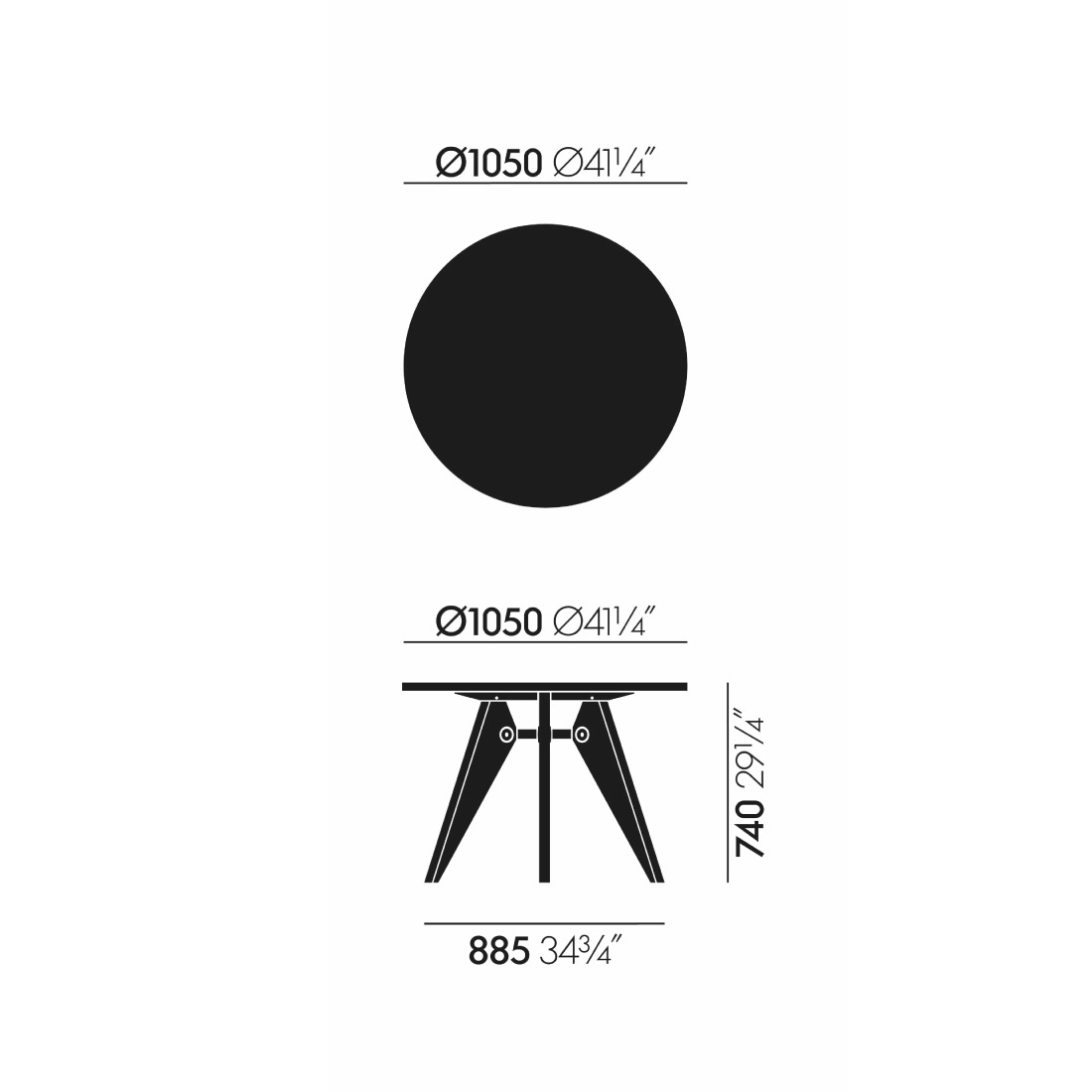 vitra �����ȥ� Gueridon ����ɥ� ����ꥫ�� ������ʥå� 1050mm Jean Prouve ����󡦥֥롼���� �ơ��֥� ��<br><br>����󡦥ץ롼�����ˤ�������Υơ��֥�