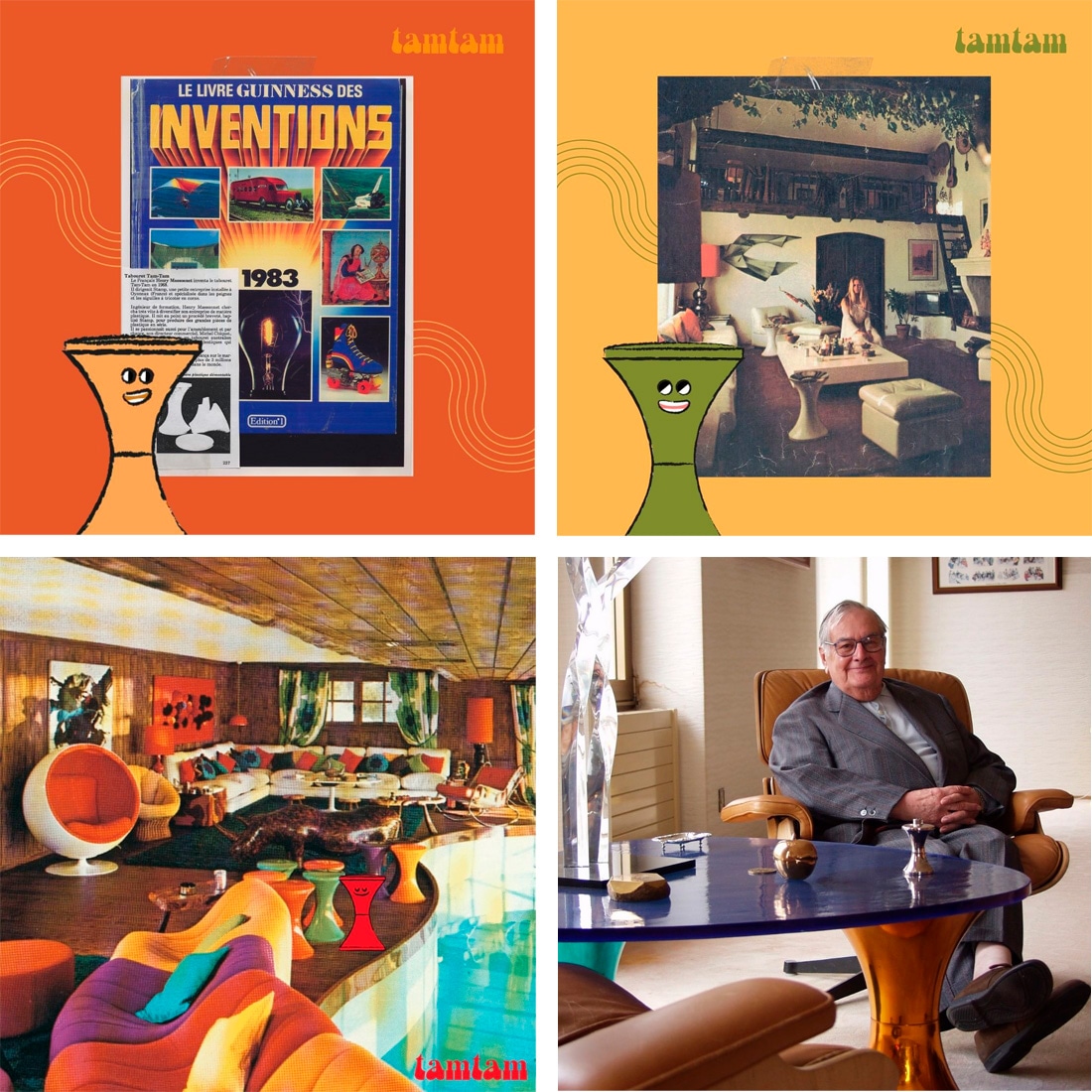 TamTam ॿݥå TamTam Pop Stamp edition ץǥHenry Massonnet ޥ ߥåɥ꡼ ڡmidcentury SPACEAGE