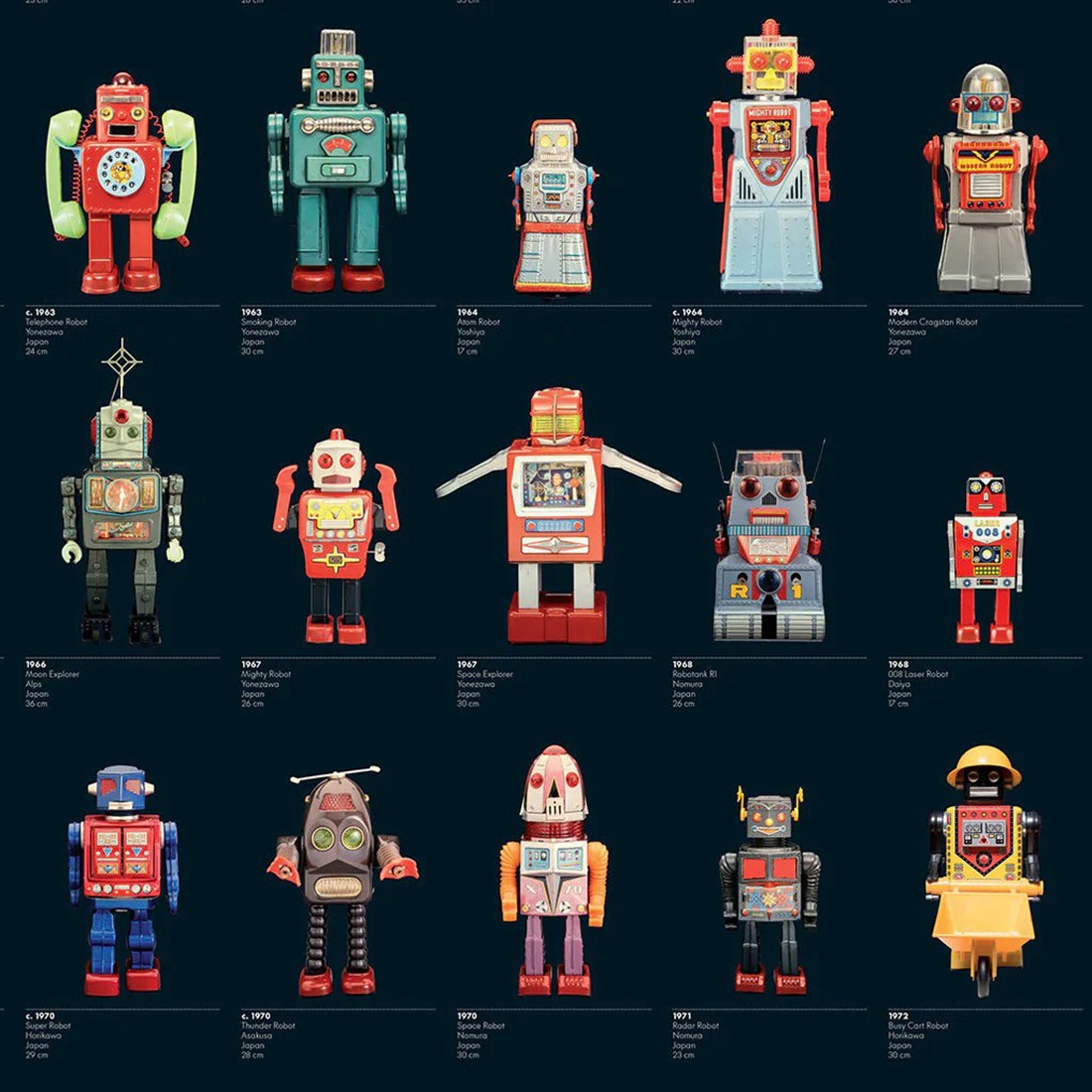 vitra Design Museum ���ܥåȥ��쥯�����ݥ����� Robot Collection Poster �����ȥ�ǥ�����ߥ塼������ �̲� ñ�� �ե졼�� ������