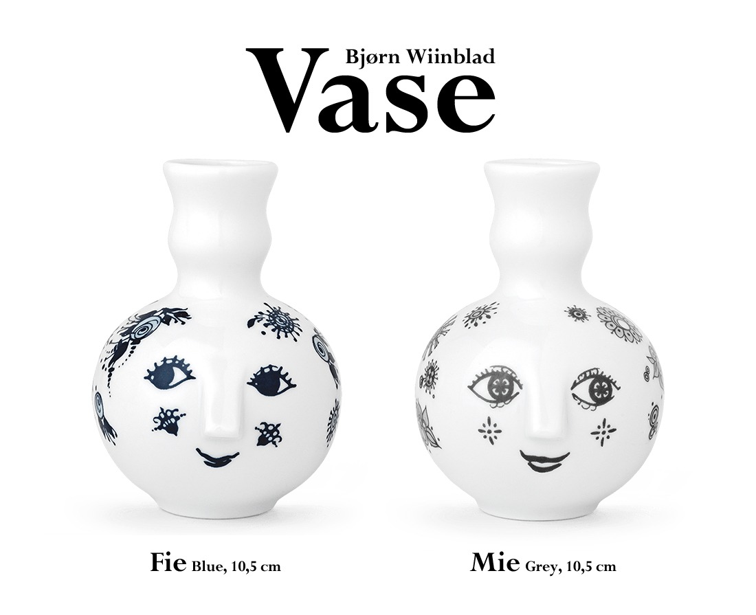 レア　Björn Wiinblad 陶器オーナメント 2点セット　一輪挿し　花器 BJORN WIINBLAD ビヨン・ヴィンブラッド】フラワーベース 一輪挿し<br