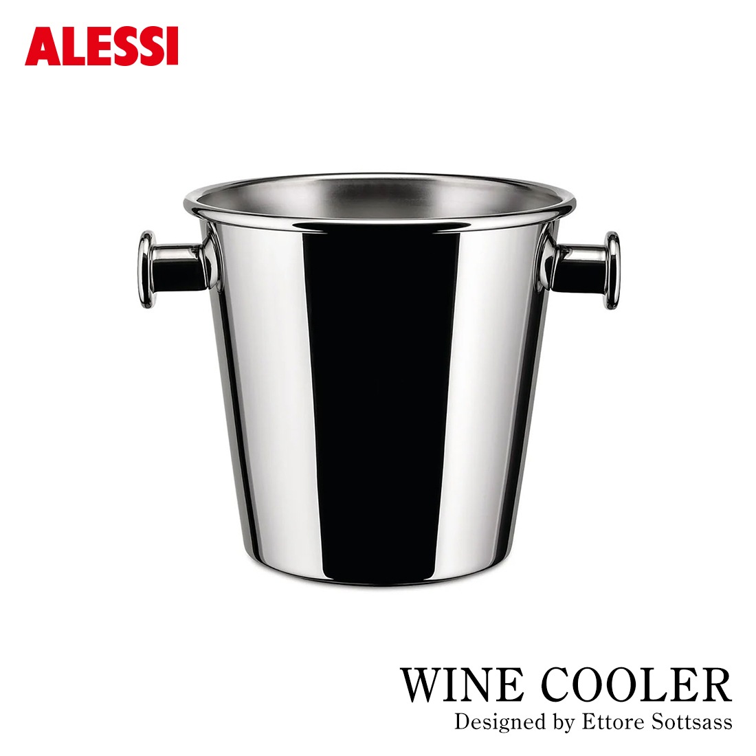 ALESSI ����å� WINE COOLER �磻�󥯡��顼 5052 �磻�󥢥������꡼ Ettore Sottsass ���åȥ졦���åȥ���<br><br>����å��Τ���˥��åȥ졦���åȥ������ǥ����󤷤����磻�󥯡��顼