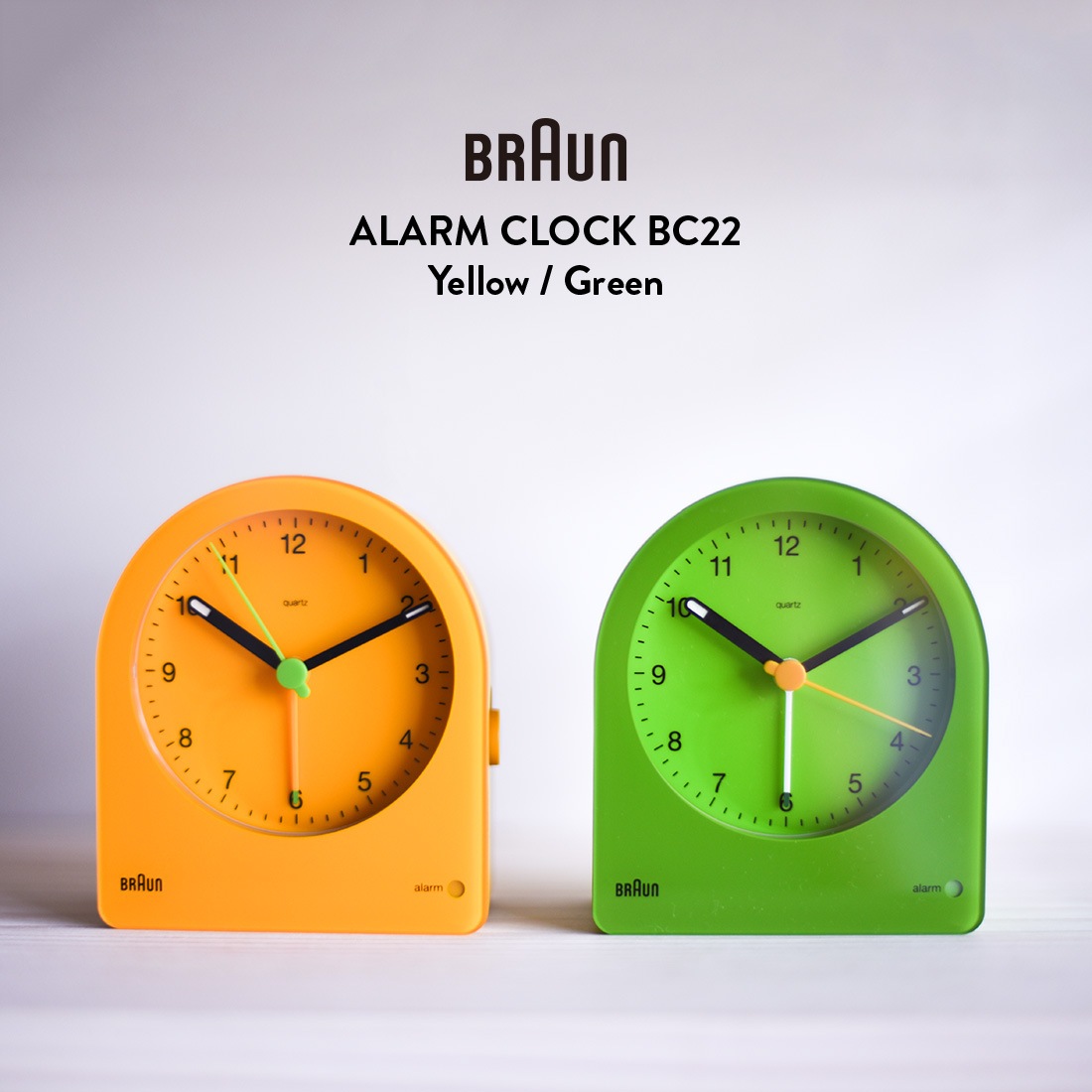 BRAUN �֥饦�� ALARM CLOCK BC22  ���顼�९���å� �ǥ�����������ॹ ���ʥ��� �֤����� BC22GN BC22Y ñ�����ӡڥ��ե��ý���