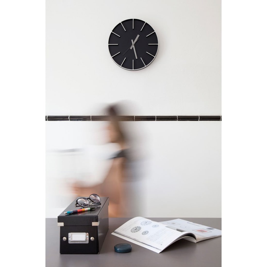 掛けフックプレゼント】Lemnos レムノス 時計 Edge Clock 350 エッジ