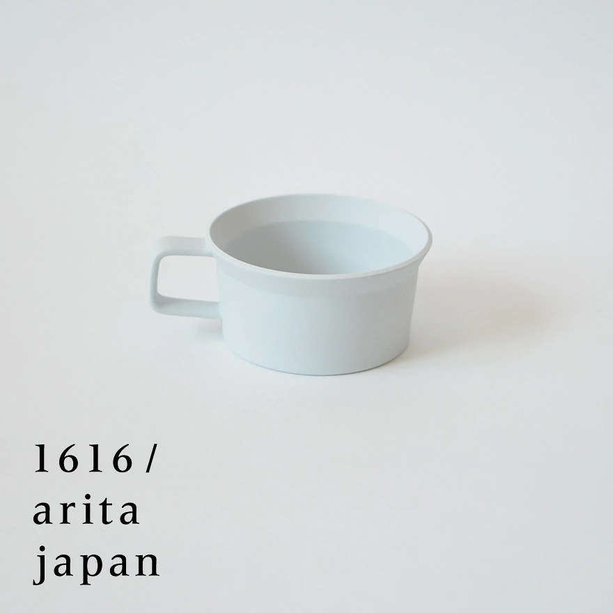 有田焼/磁器】1616/arita japan TY TeaCup w.Handle Gray TYティー