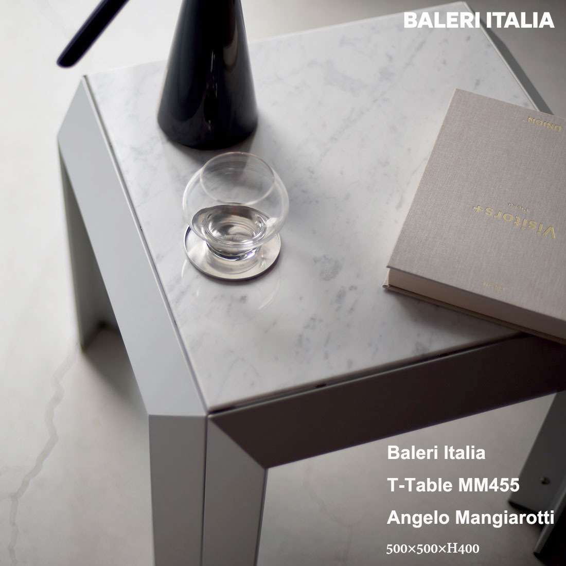 Baleri Italia �Х�� �����ꥢ T-Table T-�ơ��֥� 500��500 H400 Angelo Mangiarotti ���󥸥������ޥ󥸥���åƥ� �����ơ��֥�<br><br>�˸¤Υ���ץ뤵����ĥơ��֥�
