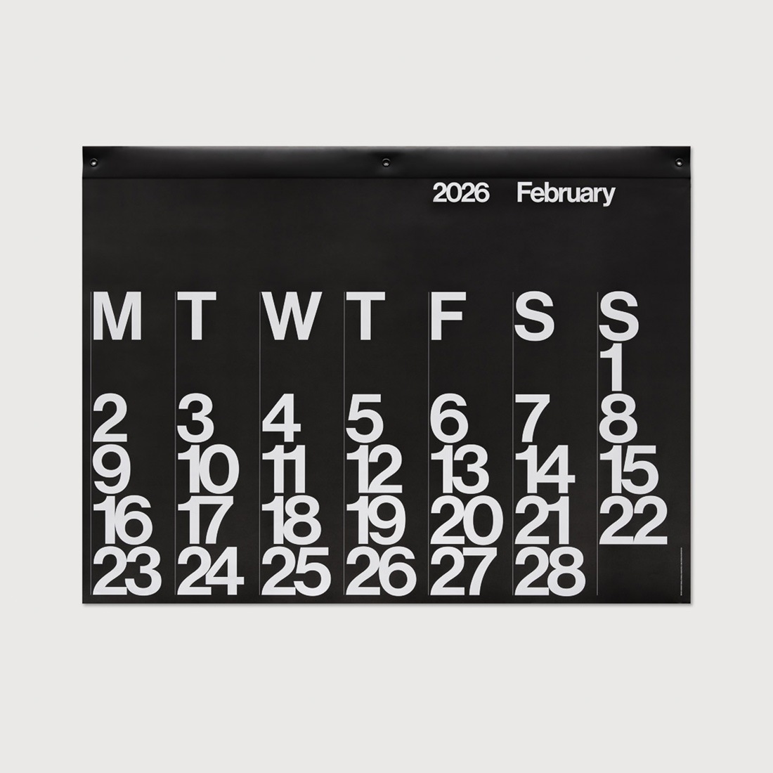Stendig Calendar 2026 ���ƥ�ǥ����������� ����8ǯ �ɳݤ� Stendig �����С������� �������� Massimo Vignelli �ޥå��⡦�����ͥå� 122x92cm<br><br>�ߥåɥ������꡼�����ǥ�����ξ�ħ