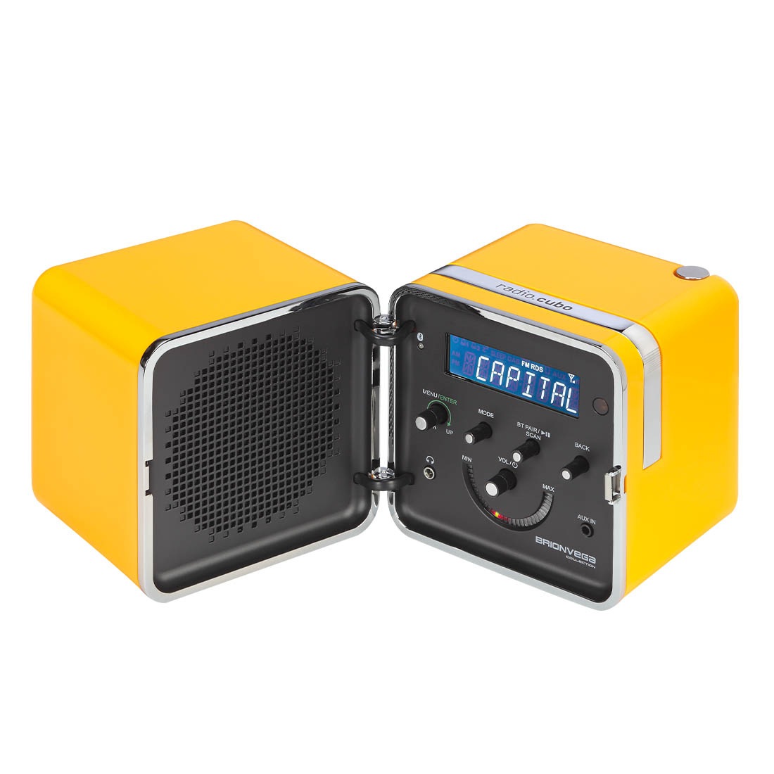 BRIONVEGA �֥ꥪ��٥� radio.cubo �饸�����塼�� 50��ǯ��ǥ� �ݡ����֥� �����ǥ��� Bluetooth ���ż� ��⥳��  �ޥ륳�����̡��� ����㡼�ɡ����åѡ�