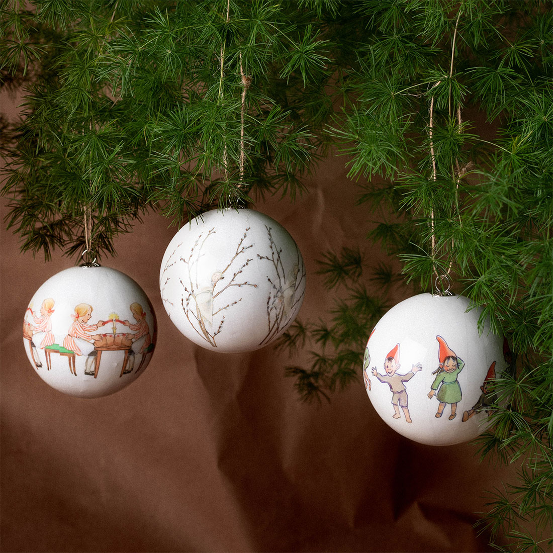 �ڥݥ������ץ쥼��ȡ���濫���Design House Stockholm Elsa Beskow Christmas Tree Ornament 3�ĥ��å� ���륵 �٥����� ���ꥹ�ޥ��ĥ꡼ �����ʥ��� Catharina Kippel ������ʡ����åڥ� �ǥ�����ϥ��� ���ȥå��ۥ�� ���֥���