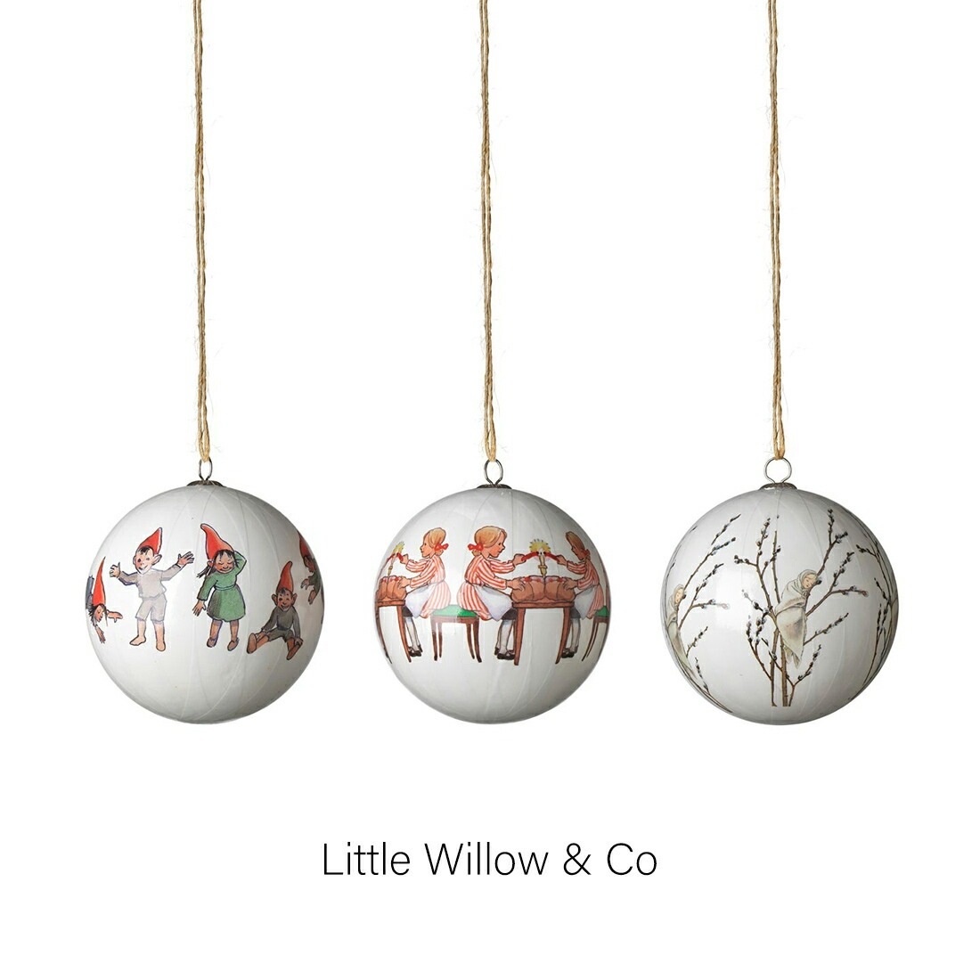 �ڥݥ������ץ쥼��ȡ���濫���Design House Stockholm Elsa Beskow Christmas Tree Ornament 3�ĥ��å� ���륵 �٥����� ���ꥹ�ޥ��ĥ꡼ �����ʥ��� Catharina Kippel ������ʡ����åڥ� �ǥ�����ϥ��� ���ȥå��ۥ�� ���֥���
