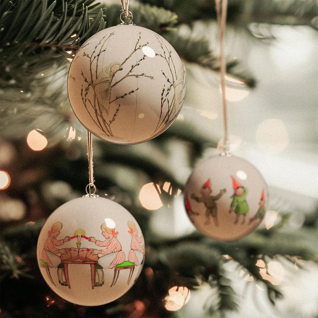 �ڥݥ������ץ쥼��ȡ���濫���Design House Stockholm Elsa Beskow Christmas Tree Ornament 3�ĥ��å� ���륵 �٥����� ���ꥹ�ޥ��ĥ꡼ �����ʥ��� Catharina Kippel ������ʡ����åڥ� �ǥ�����ϥ��� ���ȥå��ۥ�� ���֥���