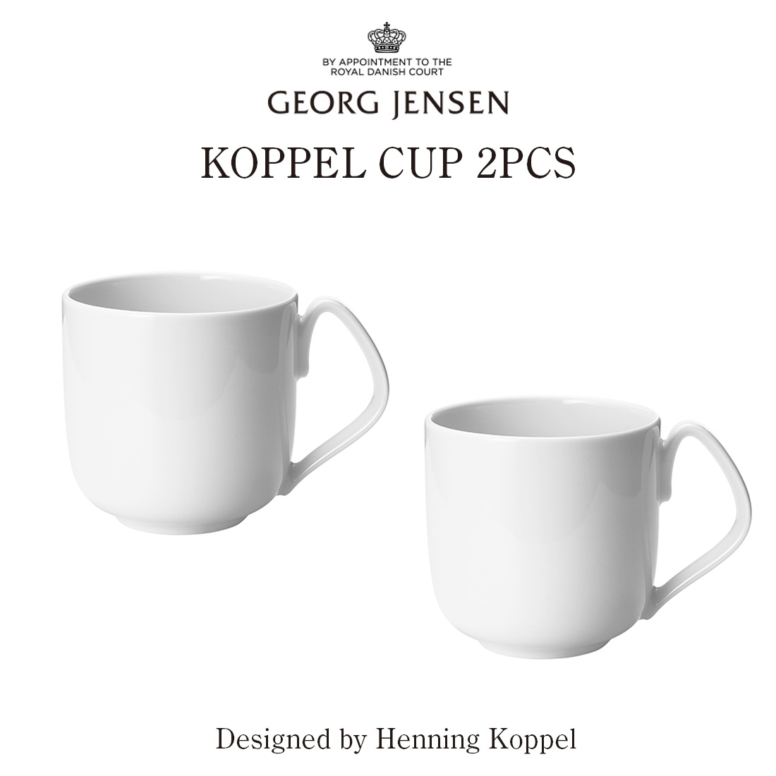 Georg Jensen ���硼�������󥻥� KOPPEL CUP 2�ĥ��å� ���åڥ� �ޥ����å� 10020482 Henning Koppel �إ˥󥰡����åڥ�<br><br>�إ˥󥰡����åڥ�ǥ�����ο������뤳�Ȥʤ�Ĺ�����ѤǤ���ǥ��ʡ����������쥯�����