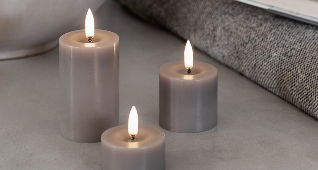 UYUNI LIGHTING LED Melted Pillar Candle Smooth �����ɥ� LED�����ɥ� �Υ�ǥ��å��ۥ磻�� ����ɥ��ȡ��� ��������