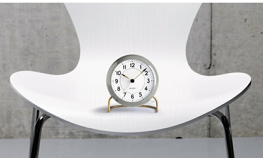 限定色ライトグレー【AJクロック 43674】STATION/ステーション 110mm