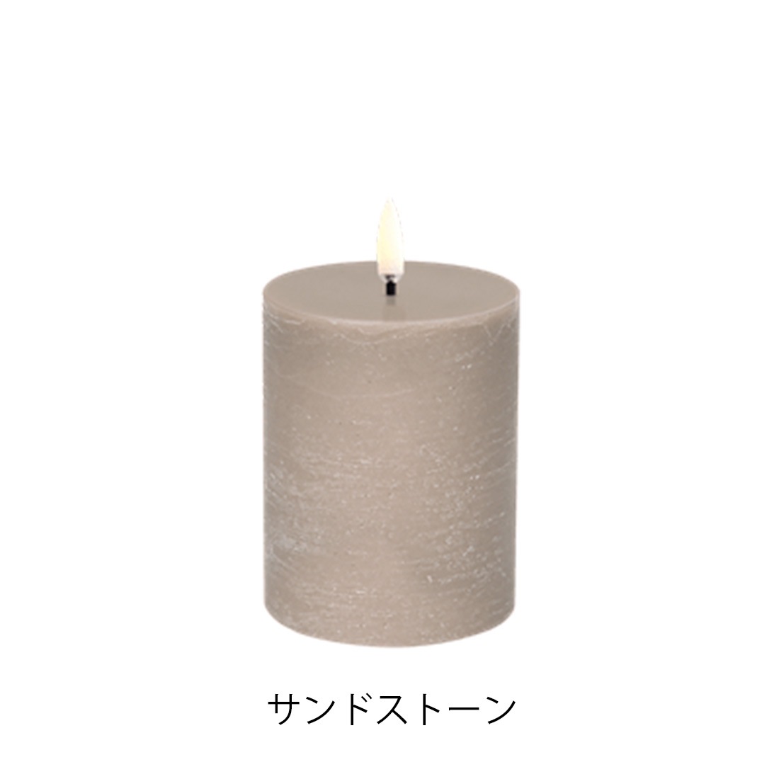 UYUNI LIGHTING ����˥饤�ƥ��� LED Pillar Candle Rustic LED�ԥ顼�����ɥ� �饹�ƥ��å� 7.8x10cm �����ɥ� Ϲ��<br><br>�￴�Ϥ��ɤ��������Ф���LED�����ɥ�