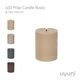 UYUNI LIGHTING ����˥饤�ƥ��� LED Pillar Candle Rustic LED�ԥ顼�����ɥ� �饹�ƥ��å� 7.8x10cm �����ɥ� Ϲ��<br><br>�￴�Ϥ��ɤ��������Ф���LED�����ɥ�