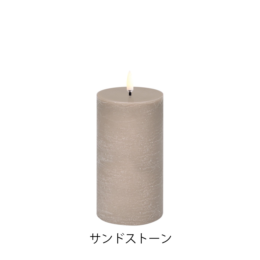 UYUNI LIGHTING ����˥饤�ƥ��� LED Pillar Candle Rustic LED�ԥ顼�����ɥ� �饹�ƥ��å� 7.8x15cm �����ɥ� Ϲ��<br><br>�￴�Ϥ��ɤ��������Ф���LED�����ɥ�