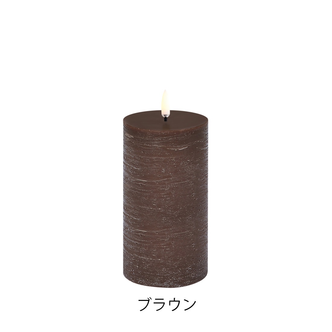 UYUNI LIGHTING ����˥饤�ƥ��� LED Pillar Candle Rustic LED�ԥ顼�����ɥ� �饹�ƥ��å� 7.8x15cm �����ɥ� Ϲ��<br><br>�￴�Ϥ��ɤ��������Ф���LED�����ɥ�