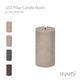 UYUNI LIGHTING ����˥饤�ƥ��� LED Pillar Candle Rustic LED�ԥ顼�����ɥ� �饹�ƥ��å� 7.8x15cm �����ɥ� Ϲ��<br><br>�￴�Ϥ��ɤ��������Ф���LED�����ɥ�