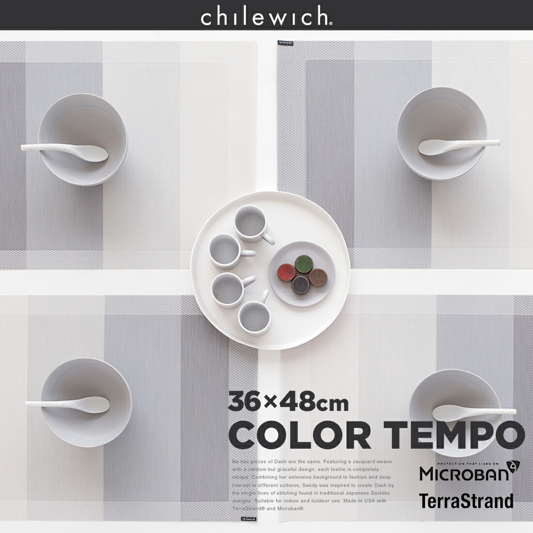 Chilewich/チルウィッチ】Color Tempo プレイスマット<br>ランチョン