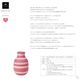 KAHLER �� TE HANDEL Mother's Day Gift SET OMAGGIO CHERRY PINK Flower Vase Tea �����顼 �ƥ����ϥ�ǥ� ����� ���ޥ��� �����꡼�ԥ� �ե��١��� ���� �֥��ɥƥ���