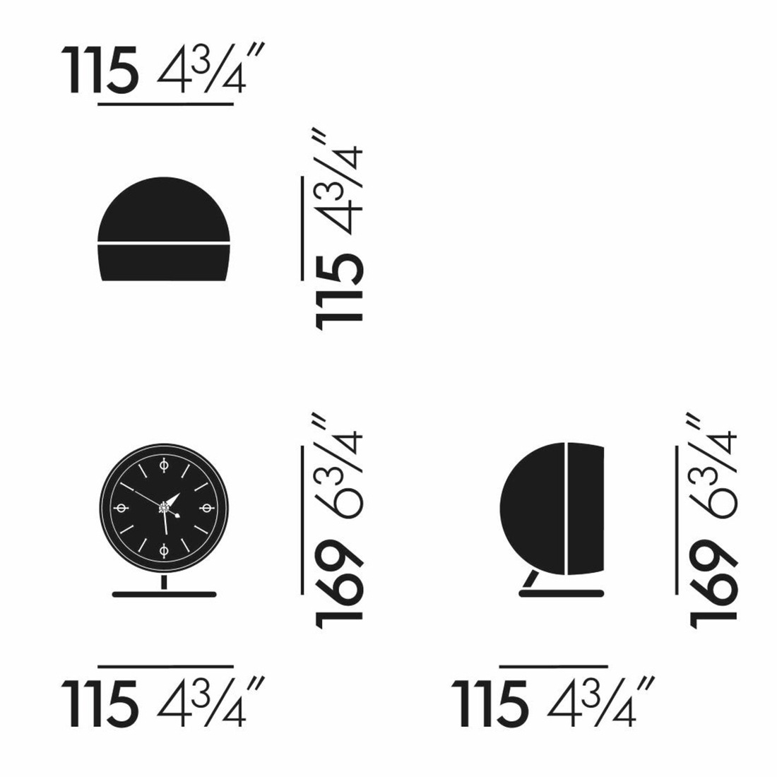 vitra ヴィトラ Desk Clocks デスククロック Chronopak クロノパック