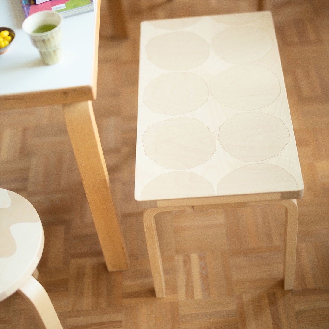 ڥݥȥɥץ쥼ȡArtek + Marimekko ƥå ޥå Bench 153B ٥ Seireeni Kivet 졼 å 90ǯǰ  Alvar Aalto ޥ䡦 Maija Isola ˥С꡼ 2025ǯꥳ쥯