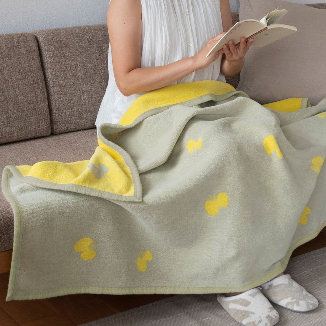 KLIPPAN ����åѥ� �ߥʥڥ�ۥͥ� �֥�󥱥å� mina perhonen CHOUCHO �ϡ��ե֥�󥱥å� �Ҥ��ݤ� �̲� ���꡼�� �֥롼 ���졼 ����ˡ��륳�åȥ� ���åȥ� �������˥å����åȥ�