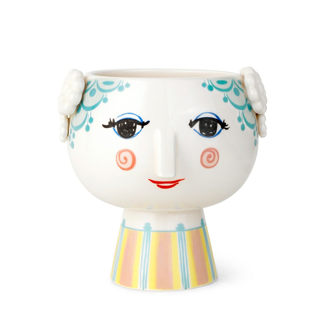 Bjorn Wiinblad Eva Flower pot ӥ󡦥֥å  եݥå 饤ȥ֥롼 15.5cm 56530 ȭ ȭ տʪ <br><br>ʤӥ󡦥֥å ꡼