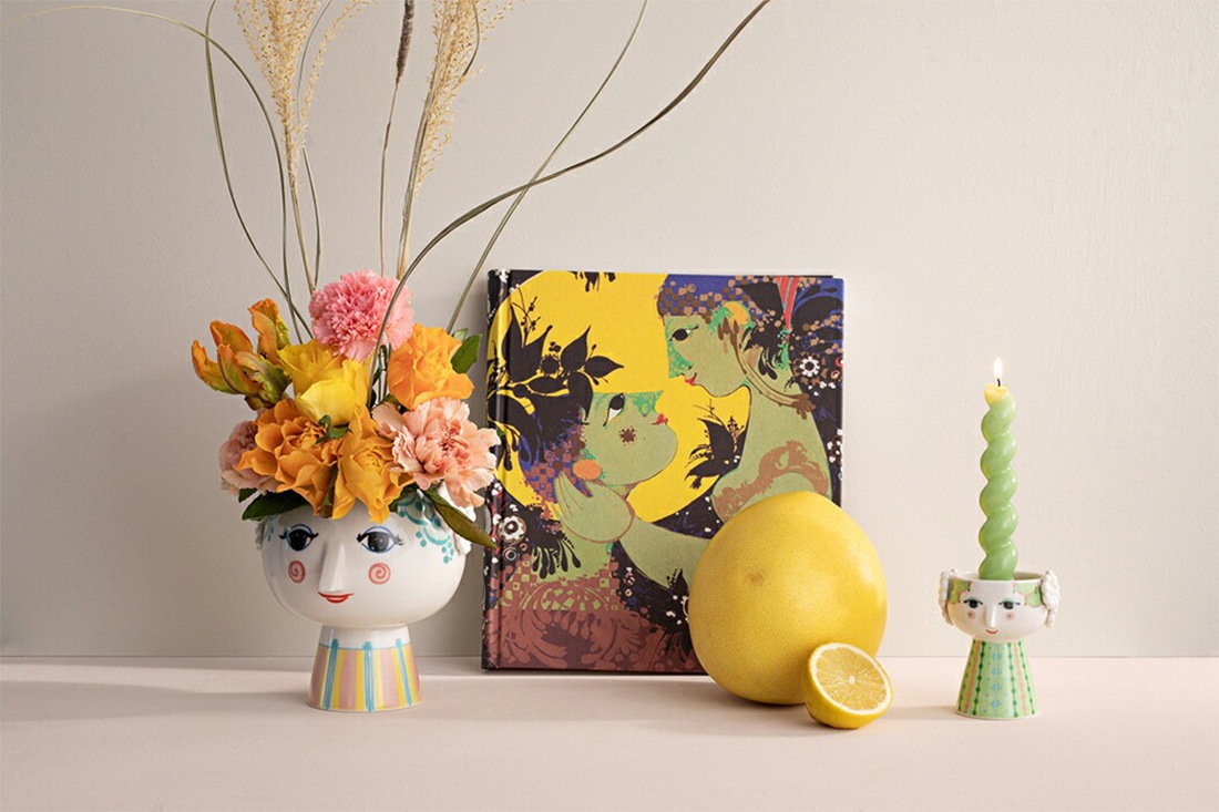 Bjorn Wiinblad Eva Flower pot ӥ󡦥֥å  եݥå 饤ȥ֥롼 15.5cm 56530 ȭ ȭ տʪ <br><br>ʤӥ󡦥֥å ꡼