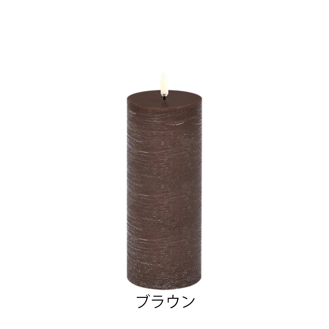 UYUNI LIGHTING ����˥饤�ƥ��� LED Pillar Candle Rustic LED�ԥ顼�����ɥ� �饹�ƥ��å� 7.8x20cm �����ɥ� Ϲ��<br><br>�￴�Ϥ��ɤ��������Ф���LED�����ɥ�