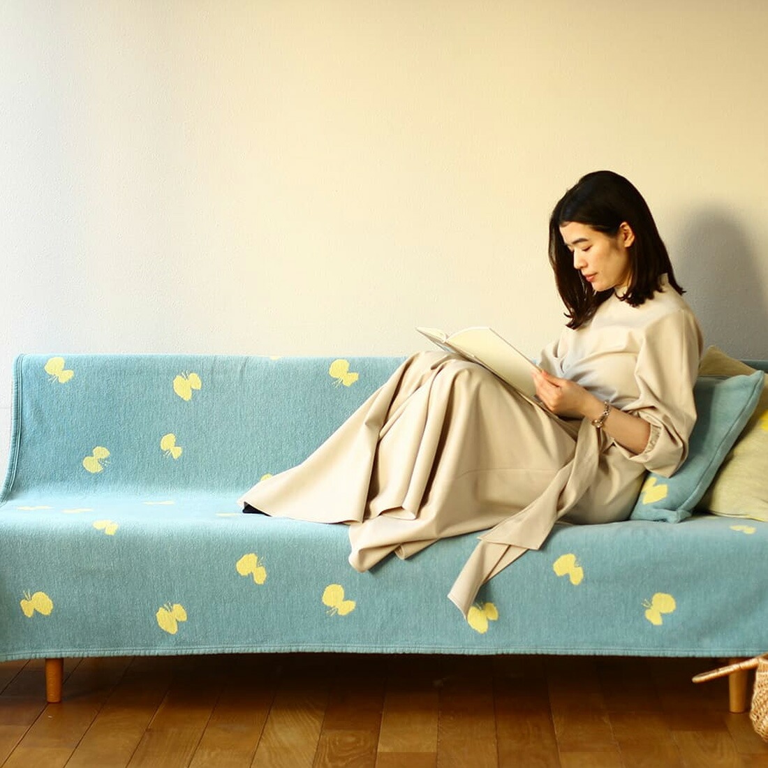 KLIPPAN ����åѥ� �ߥʥڥ�ۥͥ� �֥�󥱥å� mina perhonen CHOUCHO ���󥰥�֥�󥱥å� ��Ƚ �̲� ���꡼�� �֥롼 ���졼 ����ˡ��륳�åȥ� ���åȥ� �������˥å����åȥ�