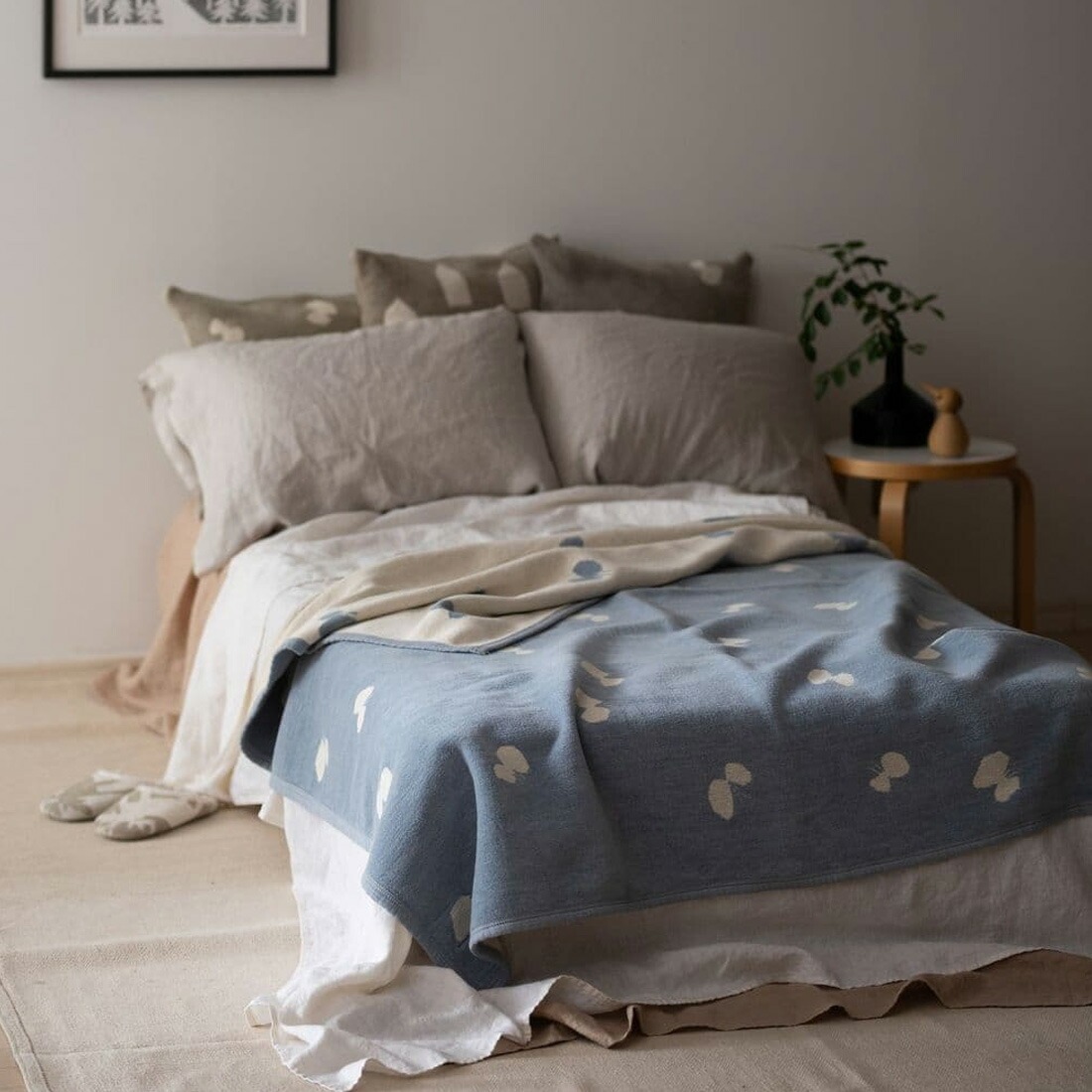 KLIPPAN ����åѥ� �ߥʥڥ�ۥͥ� �֥�󥱥å� mina perhonen CHOUCHO ���󥰥�֥�󥱥å� ��Ƚ �̲� ���꡼�� �֥롼 ���졼 ����ˡ��륳�åȥ� ���åȥ� �������˥å����åȥ�