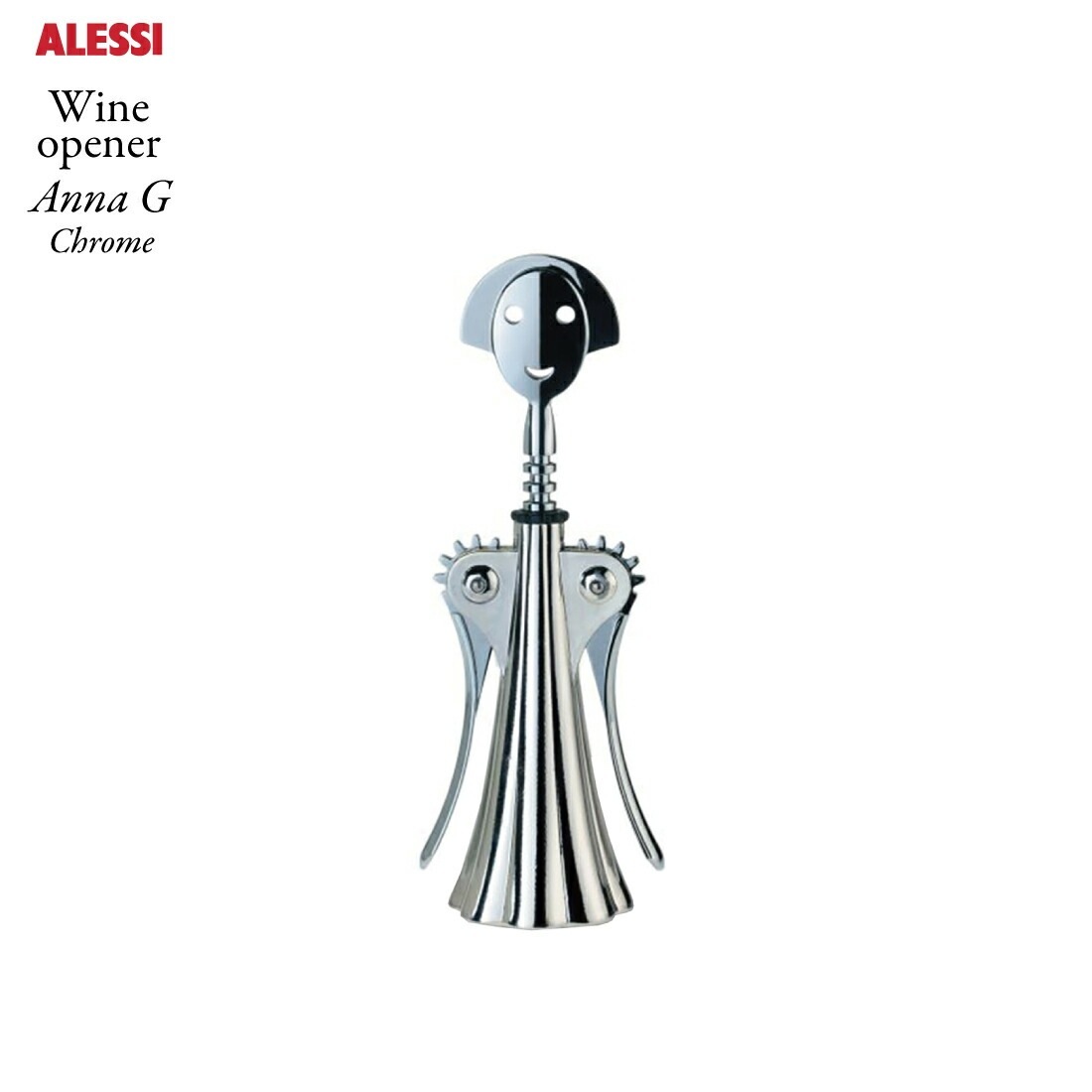 Alessi/アレッシ】Wine opener Anna G Chrome/ワインオープナー/アンナ