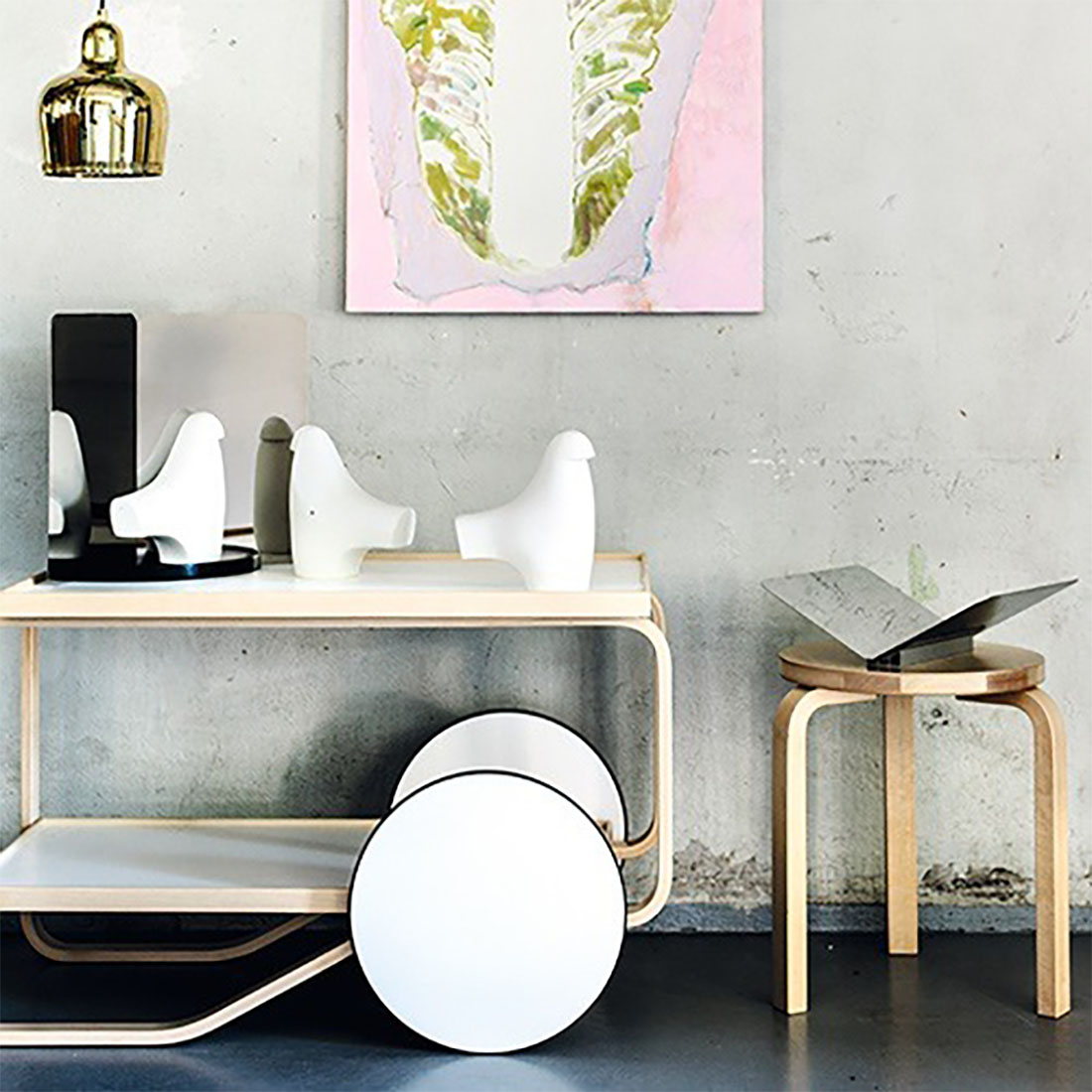 ڥݥȥɥץ쥼ȡartek ƥå Stool E60 WILD BIRCH ġ 磻ɥС 4­  Alvar Aalto<br><br>3ܵӤΥġ604ܵӥС֥ġE60