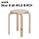 ڥݥȥɥץ쥼ȡartek ƥå Stool E60 WILD BIRCH ġ 磻ɥС 4­  Alvar Aalto<br><br>3ܵӤΥġ604ܵӥС֥ġE60