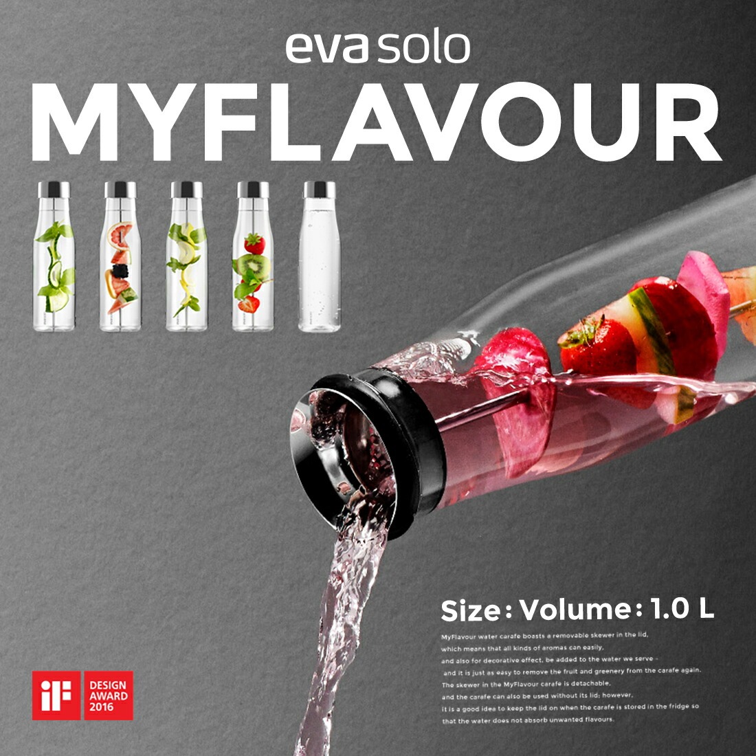 ��eva solo��MYFLAVOUR Carafe �ޥ��ե졼�С�����ե�<br>����ե�/�ɥ�åץե꡼/�ԥå��㡼/���å���/�̲��ڥ���ӥ˼����б����ʡۡ�RCP��