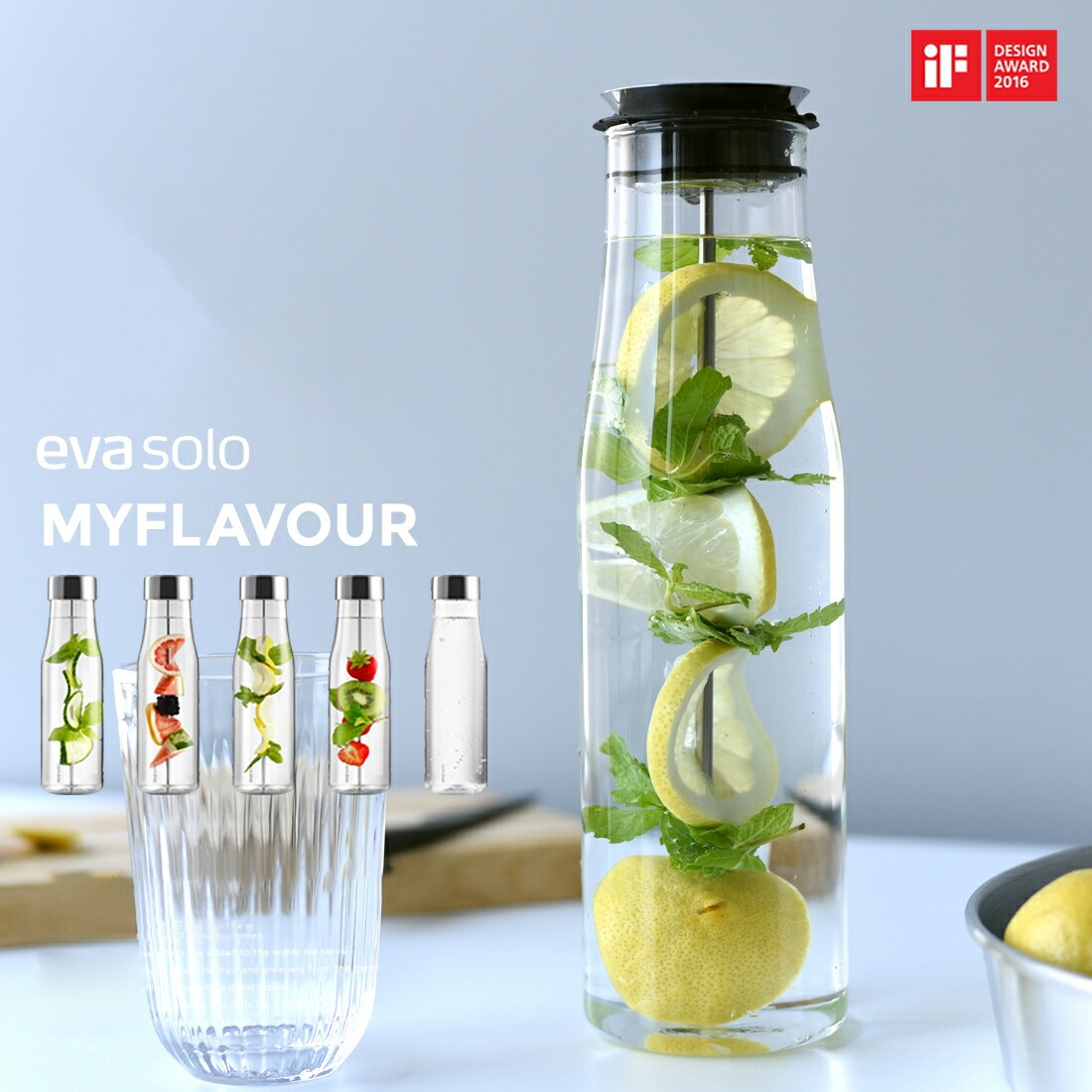 ��eva solo��MYFLAVOUR Carafe �ޥ��ե졼�С�����ե�<br>����ե�/�ɥ�åץե꡼/�ԥå��㡼/���å���/�̲��ڥ���ӥ˼����б����ʡۡ�RCP��