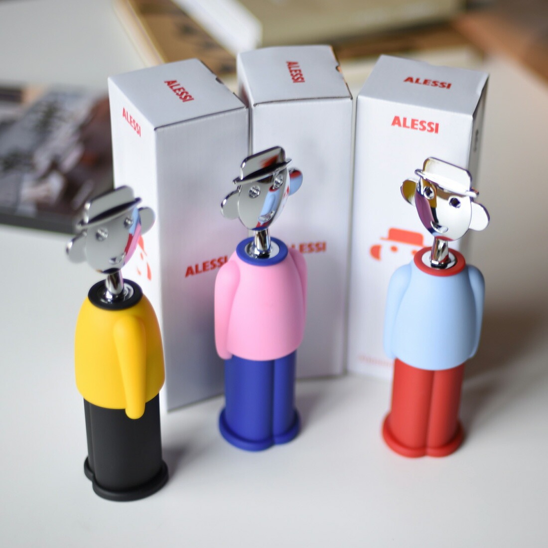 【Alessi/アレッシィ】Wine opener Alessandro/ワインオープナー/アレッサンドロ/コークスクリュー/コルク抜き