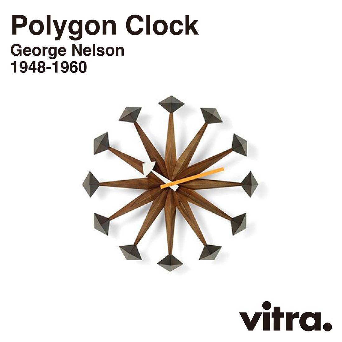 �ڳݤ��եå��ץ쥼��ȡ�vitra �����ȥ� Polygon Clock �ݥꥴ�󥯥��å� Wall Clocks �������륯���å� GeorgeNelson ���硼�����ͥ륽�� ���� �ݻ��� ����ƥꥢ �̲� ������